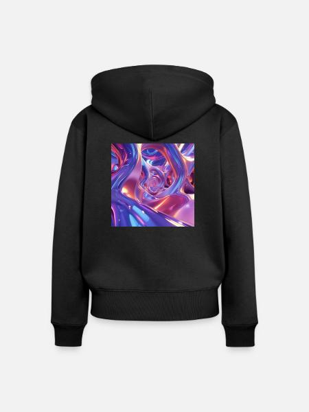 Kunst - Frauen Premium Bio Zip Hoodie - Schwarz