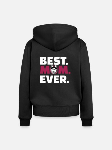 Alaskan Malamute - Frauen Premium Bio Zip Hoodie - Schwarz