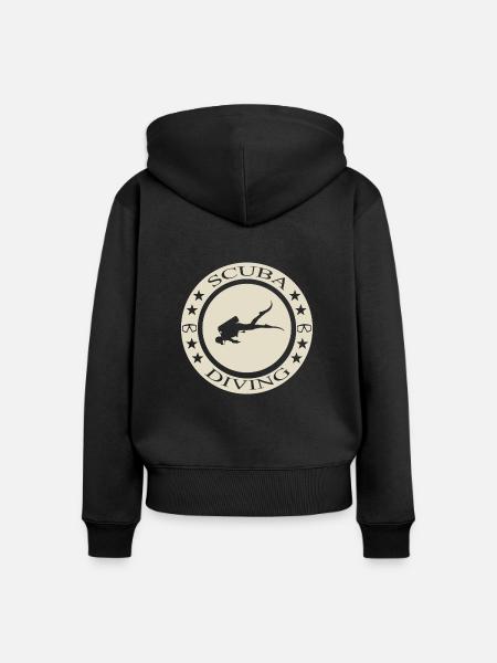 Scuba Diving - Frauen Premium Bio Zip Hoodie - Schwarz