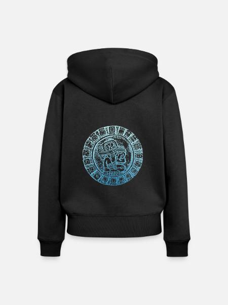 maya inka - Frauen Premium Bio Zip Hoodie - Schwarz