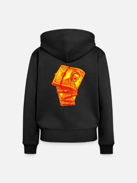 Dollar - Frauen Premium Bio Zip Hoodie - Schwarz