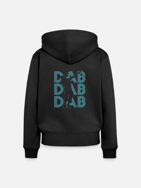 Dab Dab Dab - Frauen Premium Bio Zip Hoodie - Schwarz