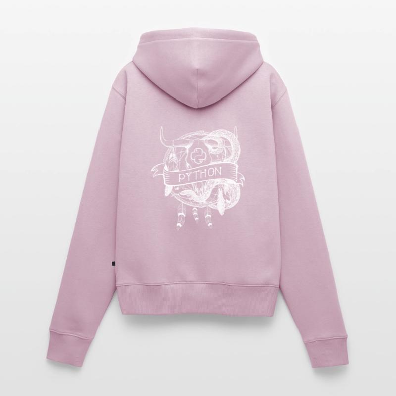 python Programmiersprache technologie Frauen Premium Bio Zip Hoodie