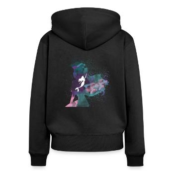 Under the sea - Women's Premium Organic Zip Hoodie - black - Back - Julia (174cm)