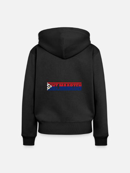 Sint Maarten - Frauen Premium Bio Zip Hoodie - Schwarz