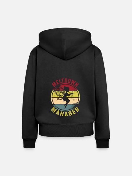 Babysitter - Frauen Premium Bio Zip Hoodie - Schwarz