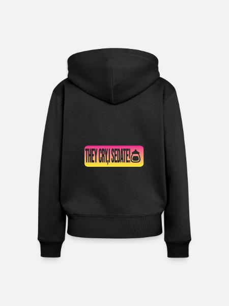 Babysitter - Frauen Premium Bio Zip Hoodie - Schwarz