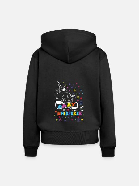 Babysitter - Frauen Premium Bio Zip Hoodie - Schwarz