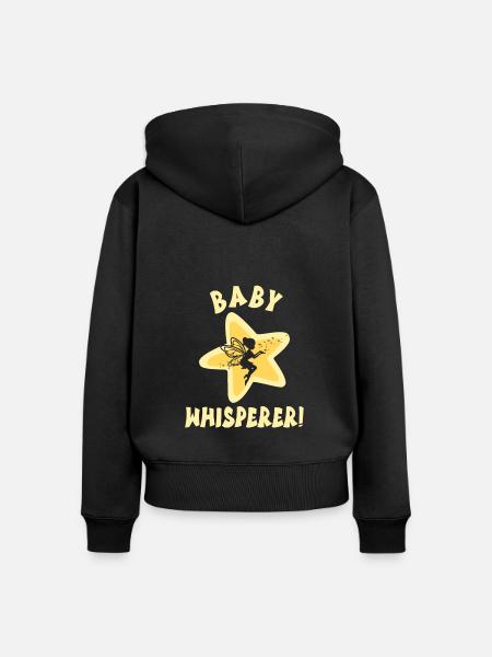 Babysitter - Frauen Premium Bio Zip Hoodie - Schwarz