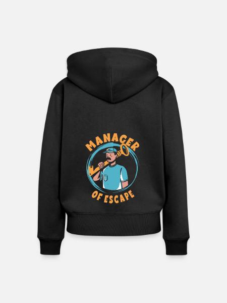 Escape Room - Frauen Premium Bio Zip Hoodie - Schwarz