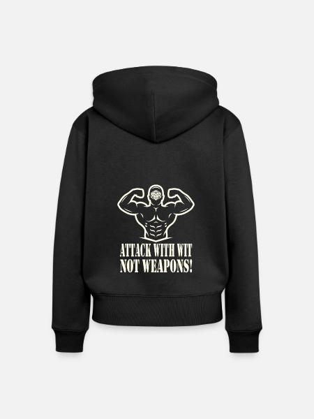 Rollenspiel - Frauen Premium Bio Zip Hoodie - Schwarz