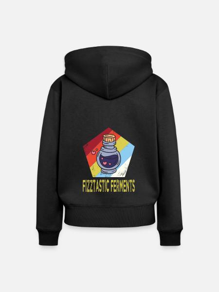 Fermentation - Frauen Premium Bio Zip Hoodie - Schwarz