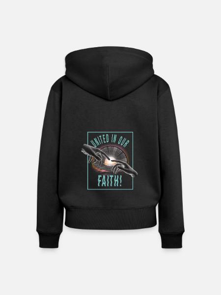 Festival - Frauen Premium Bio Zip Hoodie - Schwarz