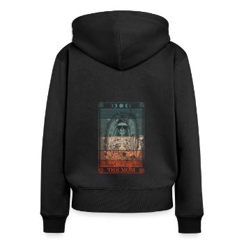 Goth Emo - Women's Premium Organic Zip Hoodie - black - Back - Julia (174cm)