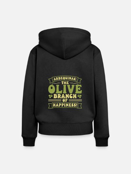 Spanisches Essen - Frauen Premium Bio Zip Hoodie - Schwarz