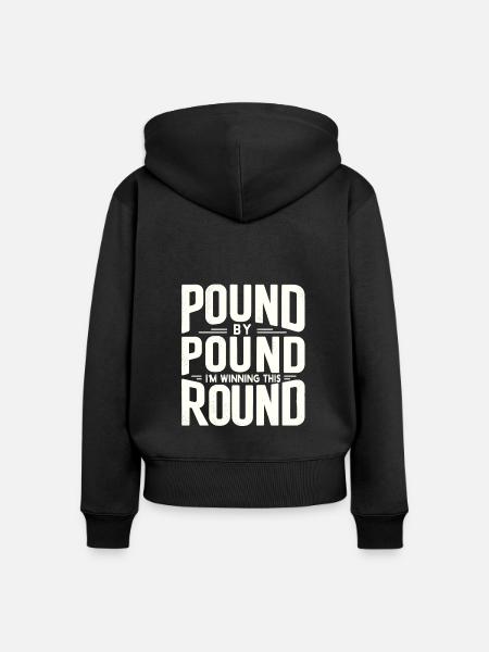 Abnehmen - Frauen Premium Bio Zip Hoodie - Schwarz