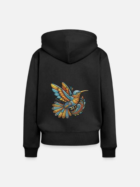 Exotisch - Frauen Premium Bio Zip Hoodie - Schwarz