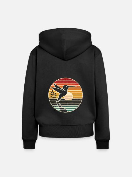 Exotisch - Frauen Premium Bio Zip Hoodie - Schwarz
