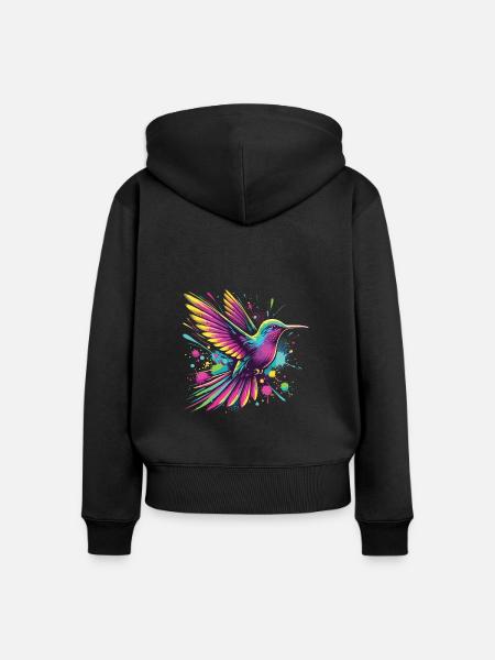 Exotisch - Frauen Premium Bio Zip Hoodie - Schwarz