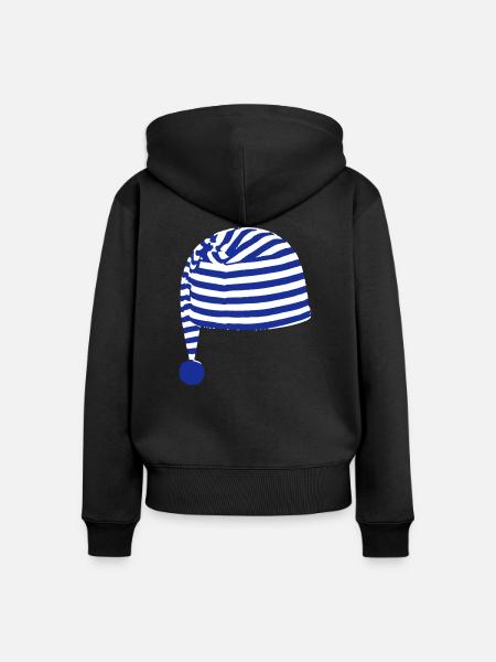 Nachtmütze - Frauen Premium Bio Zip Hoodie - Schwarz
