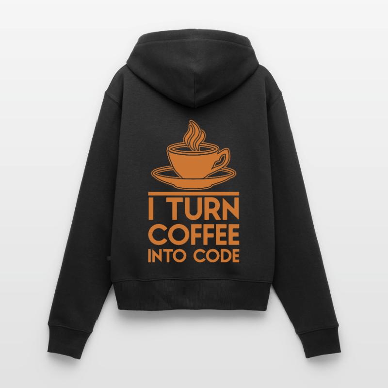 Code de codeur de programmation de cadeau de chemise de HTML de Java Sweat à capuche zippé Premium bio Femme