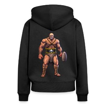 Greek Mythology Deity Cyclops - Women's Premium Organic Zip Hoodie - black - Back - Julia (174cm)