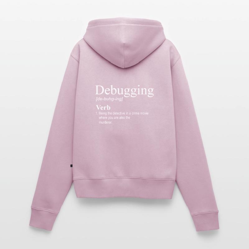 Debugging Programmierer Informatik Computer Nerd Frauen Premium Bio Zip Hoodie