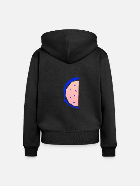 Sommer Melone - Frauen Premium Bio Zip Hoodie - Schwarz