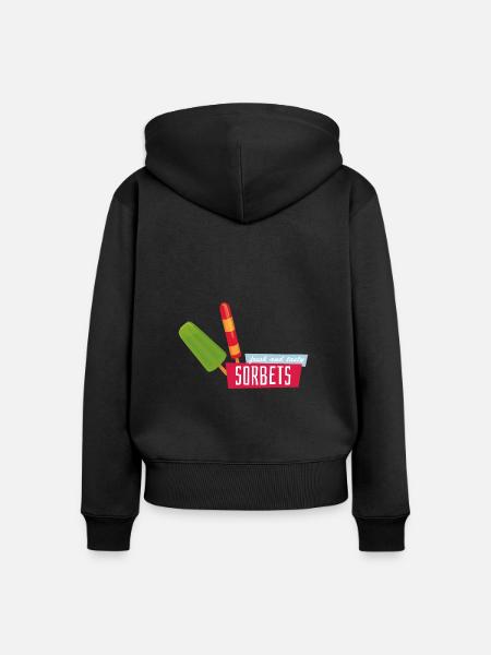 Sommer - Frauen Premium Bio Zip Hoodie - Schwarz