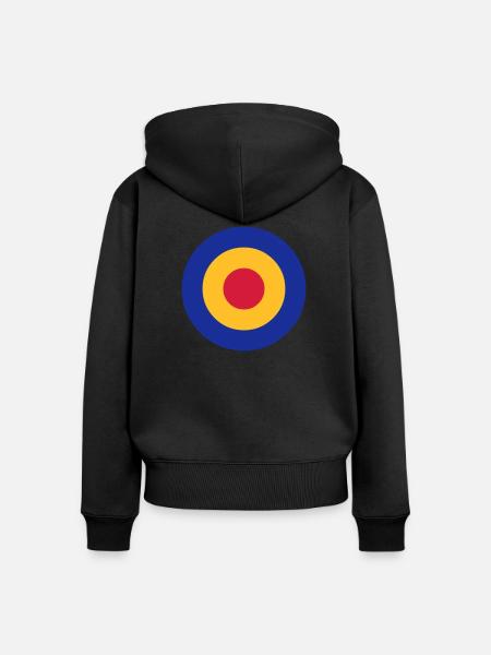 circles - Kreise - Frauen Premium Bio Zip Hoodie - Schwarz