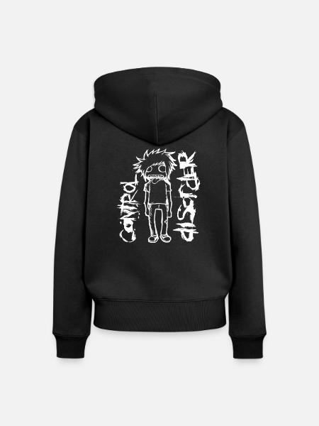 Kontrolle - Frauen Premium Bio Zip Hoodie - Schwarz