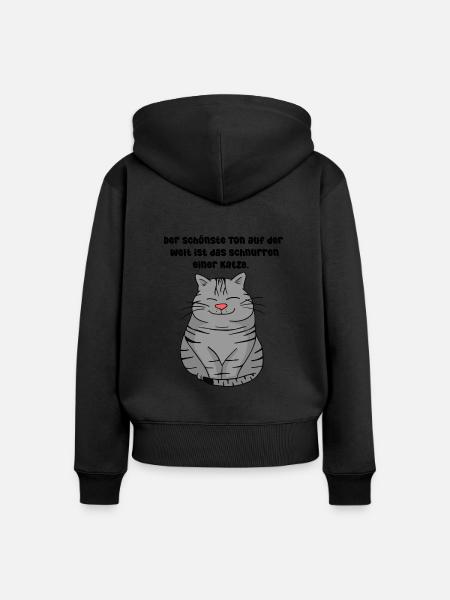 Für alle Katzenfreunde - Frauen Premium Bio Zip Hoodie - 