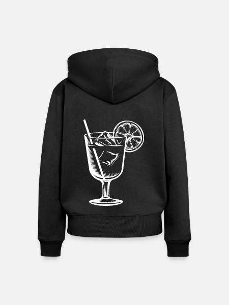 Limonade Drink - Frauen Premium Bio Zip Hoodie - Schwarz