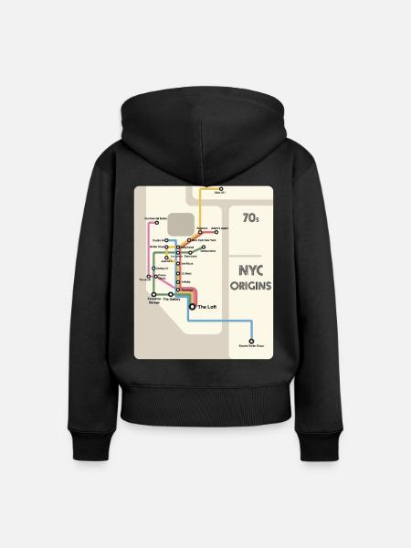 Die Ursprünge der NYC Disco - Frauen Premium Bio Zip Hoodie - Schwarz