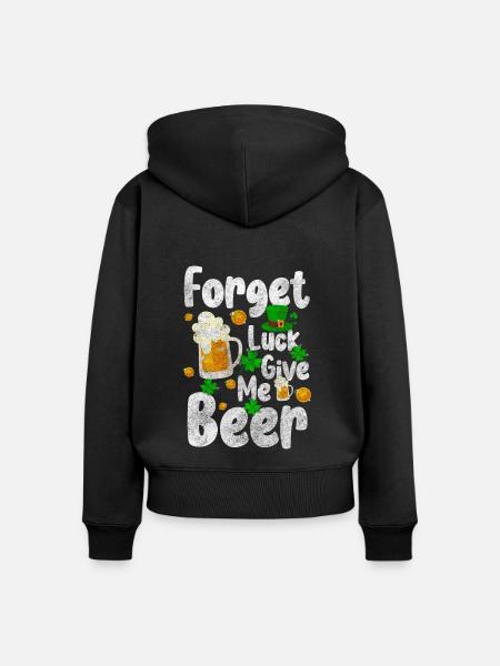 Irland Ausflug Irisch - Frauen Premium Bio Zip Hoodie - Schwarz