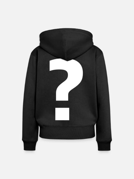 Fragezeichen | stilvolle Neugier - Frauen Premium Bio Zip Hoodie - Schwarz