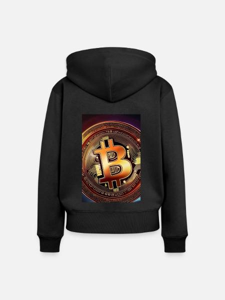 BTC - Frauen Premium Bio Zip Hoodie - Schwarz