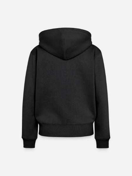 Sie ist mein Bestie - Frauen Premium Bio Zip Hoodie - Schwarz