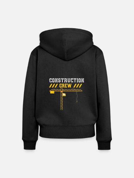 Construction Crew - Frauen Premium Bio Zip Hoodie - Schwarz