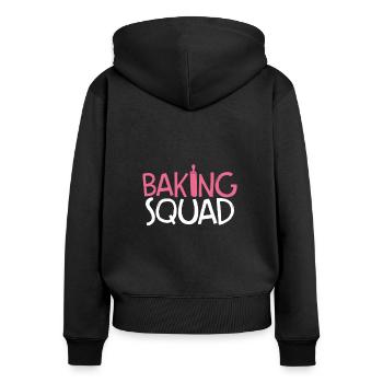 Baking squad - Women's Premium Organic Zip Hoodie - black - Back - Julia (174cm)