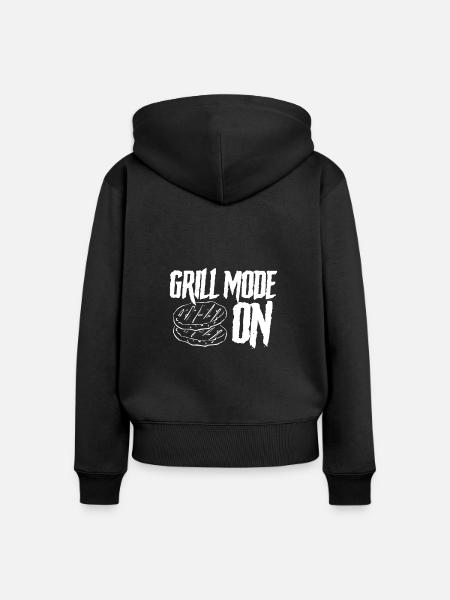 Beef grill modus Ein - Frauen Premium Bio Zip Hoodie - Schwarz