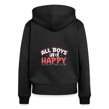 Meilleure mère de tous les temps - Sweat à capuche zippé Premium bio Femme - noir - Dos - Julia (174cm)