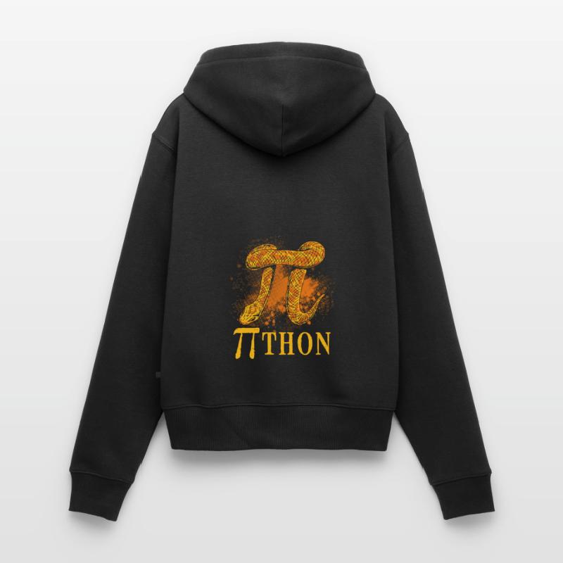 Pi Le Serpent Python Sweat à capuche zippé Premium bio Femme