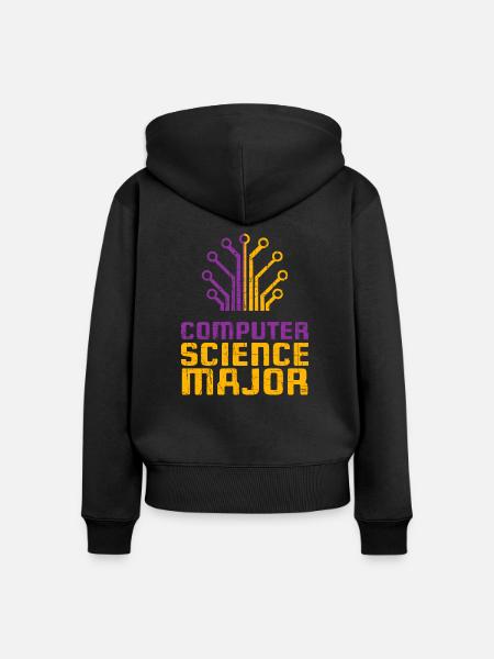 Informatik - Frauen Premium Bio Zip Hoodie - Schwarz
