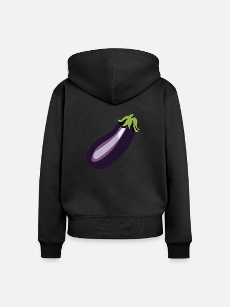 Aubergine - Frauen Premium Bio Zip Hoodie - Schwarz