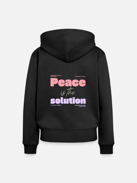 Geistige Gesundheit - Frauen Premium Bio Zip Hoodie - Schwarz