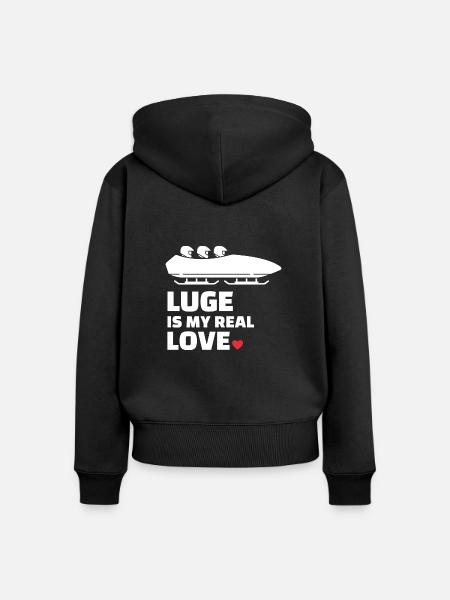 Ich Liebe Clean - Frauen Premium Bio Zip Hoodie - Schwarz