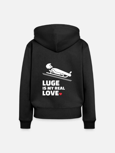 Ich Liebe Clean - Frauen Premium Bio Zip Hoodie - Schwarz