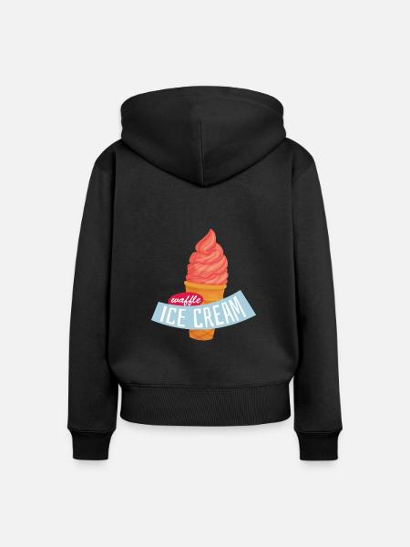 Sommer - Frauen Premium Bio Zip Hoodie - Schwarz