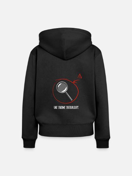 Ein riesiger Trick - Frauen Premium Bio Zip Hoodie - Schwarz